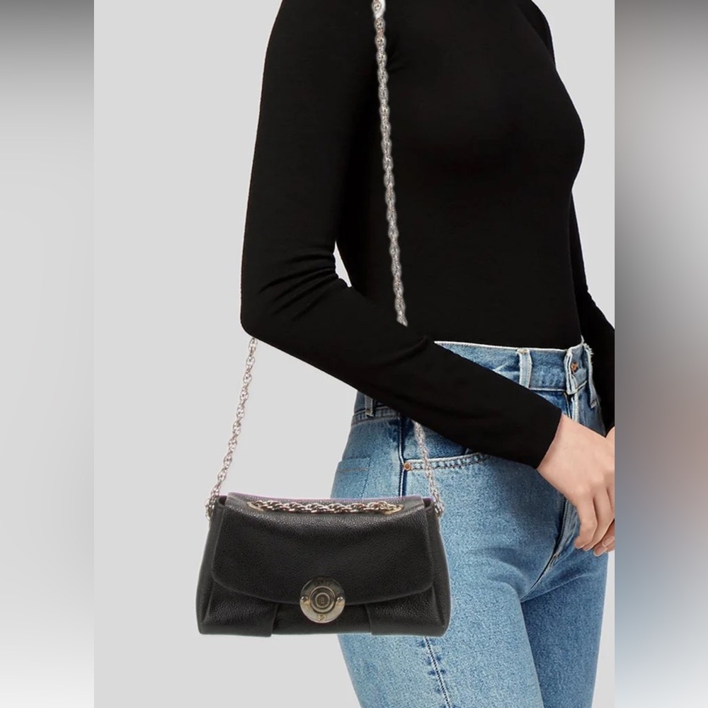 Henri Bendel Black Leather Shoulder Bag